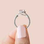 Load image into Gallery viewer, LUSH ROUND CUT MOISSANITE ENGAGEMENT RING