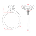 Load image into Gallery viewer, IRIS MARQUISE CUT MOISSANITE ENGAGEMENT RING