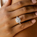Load image into Gallery viewer, VAIL BOLD ASSCHER CUT MOISSANITE ENGAGEMENT RING