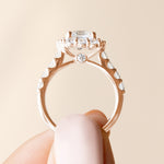 Load image into Gallery viewer, VAIL BOLD ASSCHER CUT MOISSANITE ENGAGEMENT RING