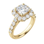 Load image into Gallery viewer, VAIL BOLD ASSCHER CUT MOISSANITE ENGAGEMENT RING