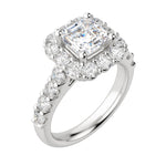 Load image into Gallery viewer, VAIL BOLD ASSCHER CUT MOISSANITE ENGAGEMENT RING