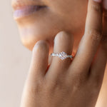 Load image into Gallery viewer, LILT ROUND CUT MOISSANITE ENGAGEMENT RING