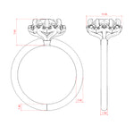 Load image into Gallery viewer, ALTO ROUND CUT MOISSANITE ENGAGEMENT RING
