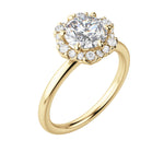 Load image into Gallery viewer, ALTO ROUND CUT MOISSANITE ENGAGEMENT RING