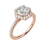 Load image into Gallery viewer, SISE ROUND CUT MOISSANITE ENGAGEMENT RING
