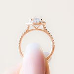 Load image into Gallery viewer, SISE ROUND CUT MOISSANITE ENGAGEMENT RING