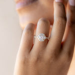 Load image into Gallery viewer, SISE ROUND CUT MOISSANITE ENGAGEMENT RING