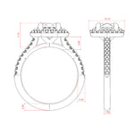 Load image into Gallery viewer, SISE ROUND CUT MOISSANITE ENGAGEMENT RING