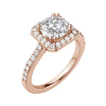 Load image into Gallery viewer, FAYE ROUND CUT MOISSANITE ENGAGEMENT RING