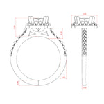 Load image into Gallery viewer, FAYE ROUND CUT MOISSANITE ENGAGEMENT RING