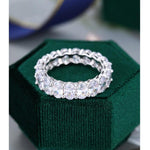 Load image into Gallery viewer, 3.60CT FULL ETERNITY OVAL CUT UNIQUE WEDDING BAND GIFT