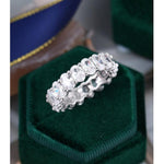 Load image into Gallery viewer, 3.60CT FULL ETERNITY OVAL CUT UNIQUE WEDDING BAND GIFT