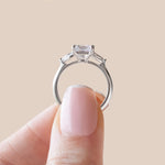 Load image into Gallery viewer, LILY CLASSIC PRINCESS CUT MOISSANITE ENGAGEMENT RING