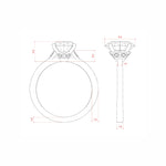Load image into Gallery viewer, EDEN OVAL CUT MOISSANITE ENGAGEMENT RING