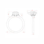 Load image into Gallery viewer, EDEN PEAR CUT MOISSANITE ENGAGEMENT RING