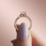 Load image into Gallery viewer, EDEN ASSCHER CUT MOISSANITE ENGAGEMENT RING