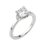 Load image into Gallery viewer, EDEN ASSCHER CUT MOISSANITE ENGAGEMENT RING