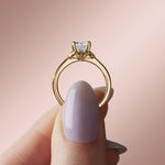 Load image into Gallery viewer, EDEN RADIANT CUT MOISSANITE ENGAGEMENT RING