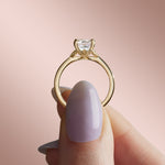 Load image into Gallery viewer, EDEN CUSHION CUT MOISSANITE ENGAGEMENT RING