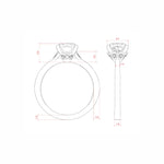 Load image into Gallery viewer, EDEN CUSHION CUT MOISSANITE ENGAGEMENT RING