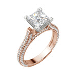 Load image into Gallery viewer, VITA PRINCESS CUT MOISSANITE ENGAGEMENT RING