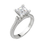 Load image into Gallery viewer, VITA PRINCESS CUT MOISSANITE ENGAGEMENT RING