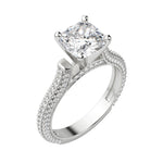 Load image into Gallery viewer, VITA CUSHION CUT MOISSANITE ENGAGEMENT RING