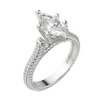 Load image into Gallery viewer, VITA MARQUISE CUT MOISSANITE ENGAGEMENT RING