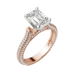 Load image into Gallery viewer, VITA EMERALD CUT MOISSANITE ENGAGEMENT RING