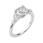 Load image into Gallery viewer, SERA ROUND CUT MOISSANITE ENGAGEMENT RING