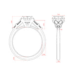Load image into Gallery viewer, SERA ROUND CUT MOISSANITE ENGAGEMENT RING