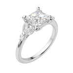 Load image into Gallery viewer, SERA PRINCESS CUT MOISSANITE ENGAGEMENT RING