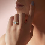 Load image into Gallery viewer, SERA CUSHION CUT MOISSANITE ENGAGEMENT RING