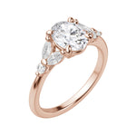 Load image into Gallery viewer, SERA OVAL CUT MOISSANITE ENGAGEMENT RING