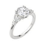 Load image into Gallery viewer, SERA OVAL CUT MOISSANITE ENGAGEMENT RING