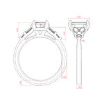 Load image into Gallery viewer, SERA EMERALD CUT MOISSANITE ENGAGEMENT RING