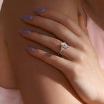 Load image into Gallery viewer, SERA MARQUISE CUT MOISSANITE ENGAGEMENT RING