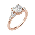 Load image into Gallery viewer, SERA HEART CUT MOISSANITE ENGAGEMENT RING