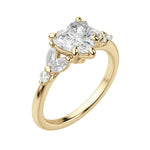Load image into Gallery viewer, SERA HEART CUT MOISSANITE ENGAGEMENT RING