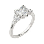 Load image into Gallery viewer, SERA HEART CUT MOISSANITE ENGAGEMENT RING