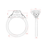 Load image into Gallery viewer, SERA HEART CUT MOISSANITE ENGAGEMENT RING