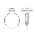 Load image into Gallery viewer, DUET HALO MARQUISE CUT ENGAGEMENT RING