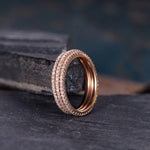 Load image into Gallery viewer, 3PCS WOMEN ETERNITY MATCHING MINIMALIST MOISSANITE WEDDING BAND
