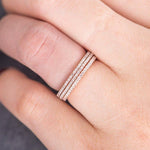 Load image into Gallery viewer, 3PCS WOMEN ETERNITY MATCHING MINIMALIST MOISSANITE WEDDING BAND