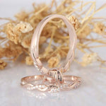 Load image into Gallery viewer, 6.50MM HEART SHAPE 1CT TWISTED BAND MOISSANITE BRIDAL WEDDING RING SET
