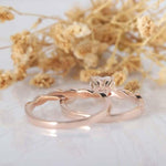 Load image into Gallery viewer, 6.50MM HEART SHAPE 1CT TWISTED BAND MOISSANITE BRIDAL WEDDING RING SET