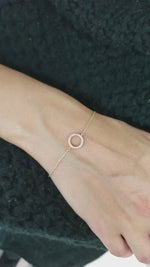 Load image into Gallery viewer, 14K GOLD OPEN ROUND BRACELET