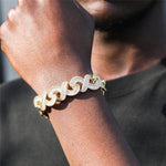 Load image into Gallery viewer, cuban link bracelet diamond