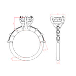Load image into Gallery viewer, FREY HEART CUT MOISSANITE ENGAGEMENT RING